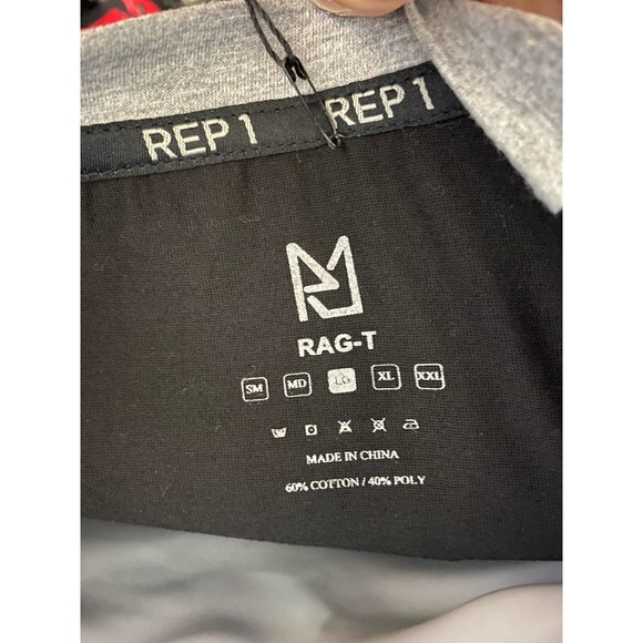 REP 1 Athletic Wear 1 Black Shirt size Large - Picture 5 of 13
